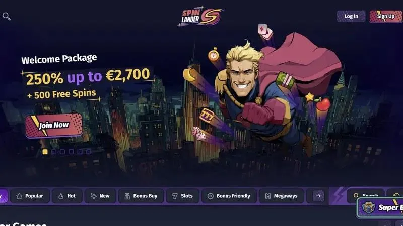Spinlander im Test als Casino ohne OASIS mit 500 Freispielen
